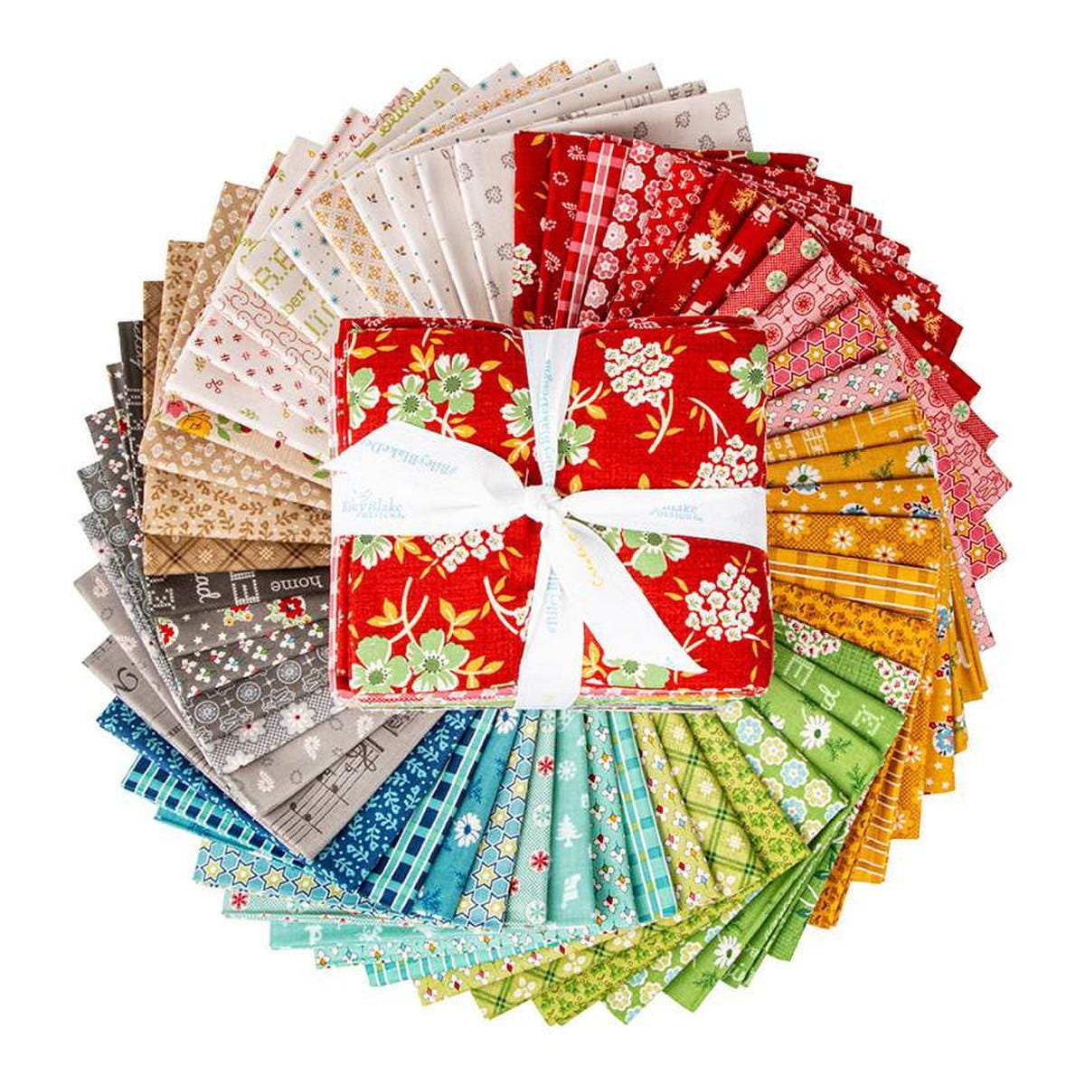 Image of the Home Town Holiday Fat Quarter Bundle quilting cotton fabric by Riley Blake Designs. 
Cute Little Fabric Shop