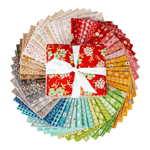 Image of the Home Town Holiday Fat Quarter Bundle quilting cotton fabric by Riley Blake Designs. 
Cute Little Fabric Shop