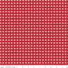 Image of the Christmas Wishes Star Plaid Red quilting cotton fabric by Riley Blake Designs. Features a plaid pattern with stars on a red background. 
Cute Little Fabric Shop