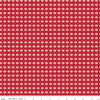 Image of the Christmas Wishes Star Plaid Red quilting cotton fabric by Riley Blake Designs. Features a plaid pattern with stars on a red background. 
Cute Little Fabric Shop