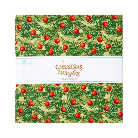 Image of the Christmas Wishes 10&quot; Stacker. 
Cute Little Fabric Shop