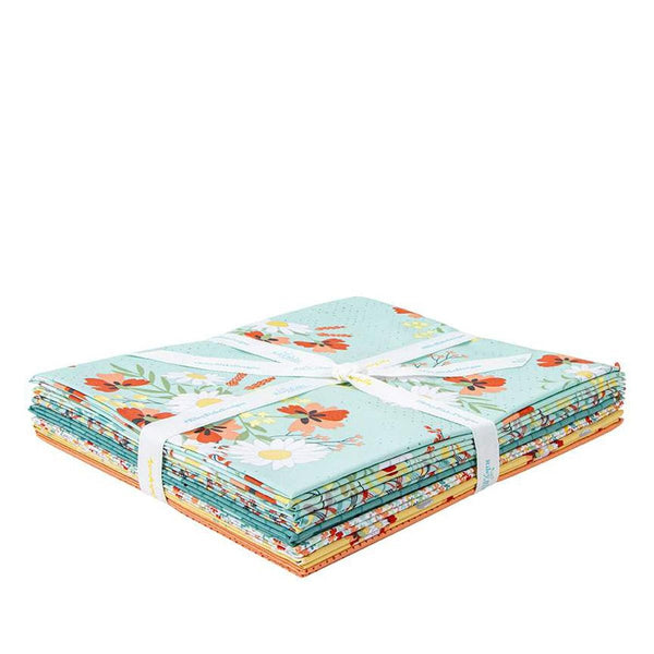 Sunshine and Sweet Tea 1-Yard Bundle Mint quilting cotton fabric by Riley Blake Designs. 
Cute Little Fabric Shop