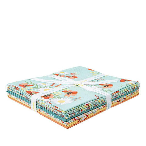 Sunshine and Sweet Tea 1-Yard Bundle Mint quilting cotton fabric by Riley Blake Designs. 
Cute Little Fabric Shop