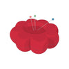 Image of the Lori Holt Flower Power Magnetic Pin Holder Riley Red. Features a red flower shaped pin holder. 
Cute Little Fabric Shop