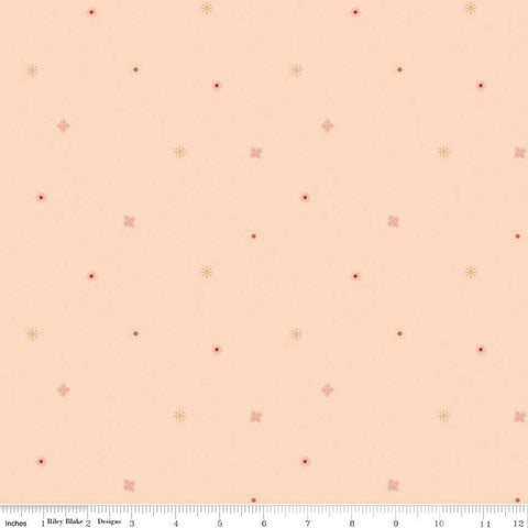 Image of the Stay Wild Suns Blush quilting cotton fabric by Amanda Niederhauser by Riley Blake Designs. Features  sunbursts on a light pink background. 
Cute Little Fabric Shop