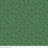 Image of the Stay Wild Tone-on-Tone Green quilting cotton fabric by Amanda Niederhauser by Riley Blake Designs. Features tone-on-tone blossoms on a dark green background. 
Cute Little Fabric Shop