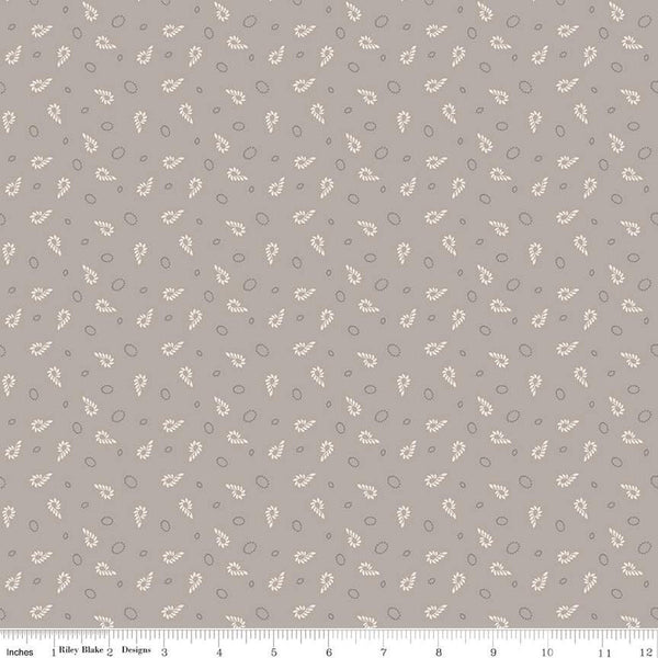 Image of the Home Town Holiday Candy Pewter by Riley Blake Designs. Features geometric candy shapes on a grey background
Cute Little Fabric Shop