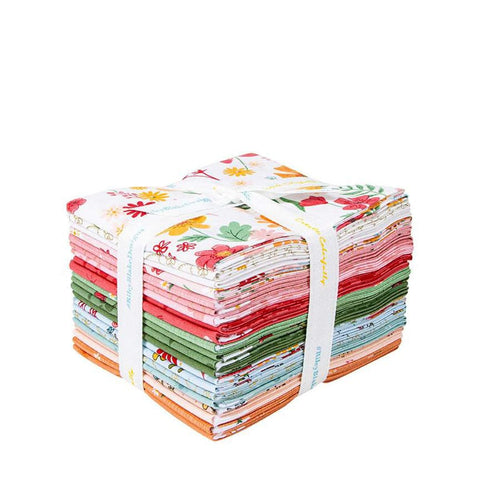 Image of the Stay Wild Fat Quarter Bundle by Amanda Niederhauser for Riley Blake Designs Features colorful wildflowers on a white background.
Cute Little Fabric Shop