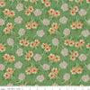 Image of the Home Town Holiday Floral Basil quilting cotton fabric by Riley Blake Designs. Features clustered flowers on a green background
Cute Little Fabric Shop