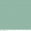 Image of the Home Town Holiday Lights Sea Glass by Riley Blake Designs. Features clustered flowers on a teal blue green background
Cute Little Fabric Shop