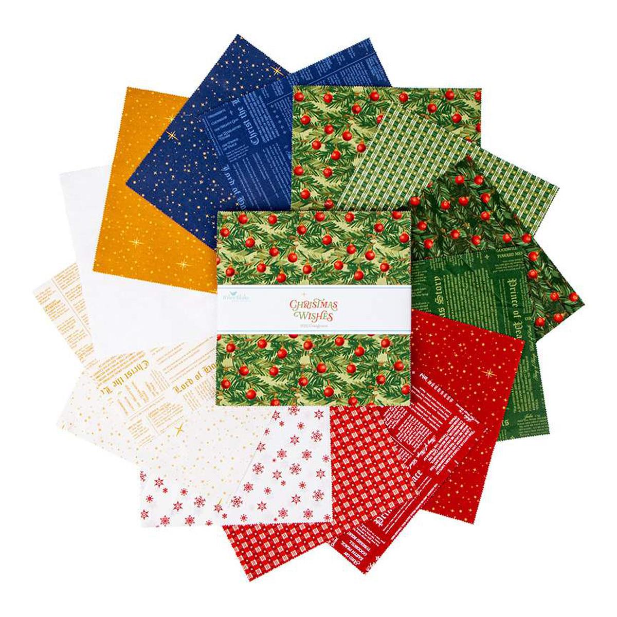 Image of the Christmas Wishes 10" Stacker. 
Cute Little Fabric Shop