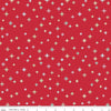 Image of the Cozy Christmas Sparkle Red quilting cotton fabric by Riley Blake Designs. Features sparkles scattered on a red background. 
Cute Little Fabric Shop