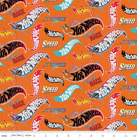 Image of the Hot Wheels Made to Race Logo Toss Orange quilting cotton fabric by Riley Blake Designs. Official licensed product. Territorial sales restrictions may apply. Features logos on an orange background.
Cute Little Fabric Shop