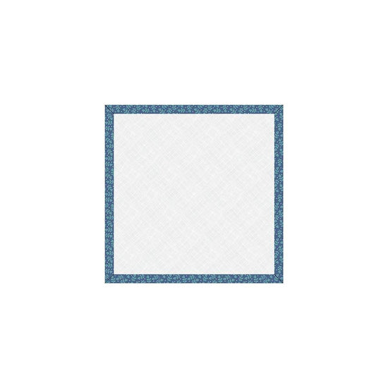 Image of the Lori Holt Home Town Holiday 10" Design Board Denim by Riley Blake Designs. Features a blue floral fabric on the edges of a design board. 
Cute Little Fabric Shop