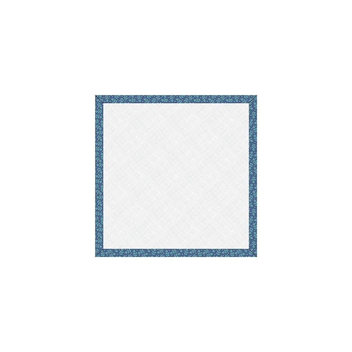 Image of the Lori Holt Home Town Holiday 10" Design Board Denim by Riley Blake Designs. Features a blue floral fabric on the edges of a design board. 
Cute Little Fabric Shop