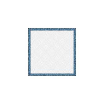 Image of the Lori Holt Home Town Holiday 10" Design Board Denim by Riley Blake Designs. Features a blue floral fabric on the edges of a design board. 
Cute Little Fabric Shop