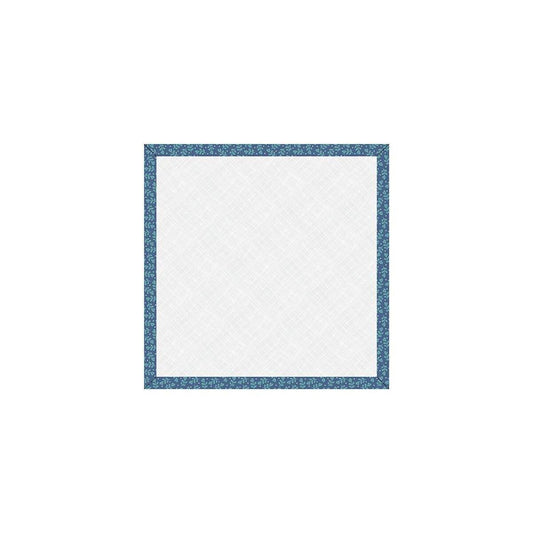 Image of the Lori Holt Home Town Holiday 10" Design Board Denim by Riley Blake Designs. Features a blue floral fabric on the edges of a design board. 
Cute Little Fabric Shop