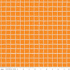 Image of the 100 Aker Woods Picnic Plaid Orange quilting cotton fabric by Jill Howarth for Riley Blake Designs. Features a large plaid white grid on an orange background.
Cute Little Fabric Shop