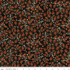 Image of the Bittersweet Farm Oaks and Acorns Midnight quilting cotton fabric by Riley Blake Designs. Features sprigs of oak leaves and acorns. on a textured black background. 
Cute Little Fabric Shop