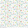 Image of the Always in Season Small Floral White quilting cotton fabric by American Jane for Riley Blake Designs. Features scattered blossoms on a white background. 
Cute Little Fabric Shop