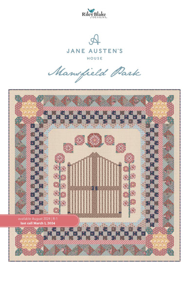 Image of the Mansfield Park storyboard. Features a quilt front with a gate. 
Cute Little Fabric Shop