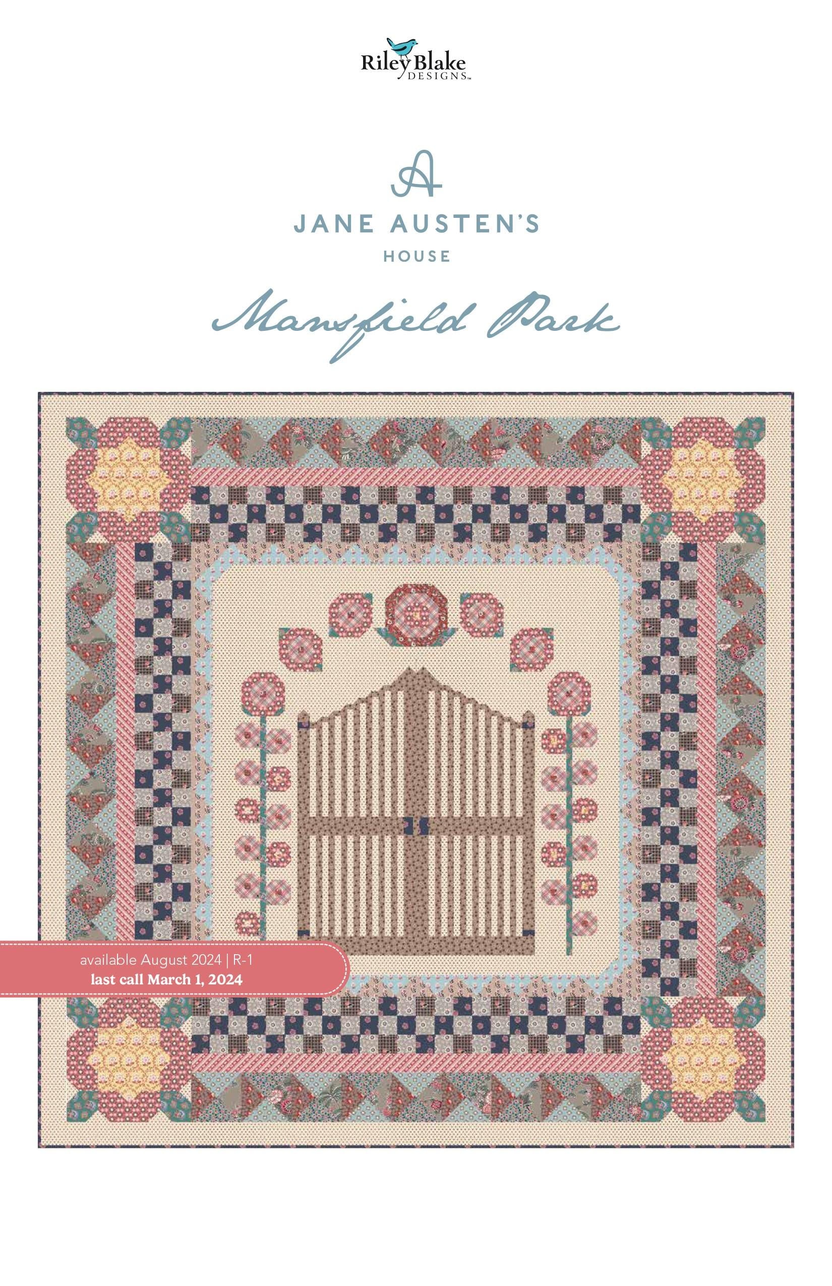 Image of the Mansfield Park storyboard. Features a quilt front with a gate. 
Cute Little Fabric Shop