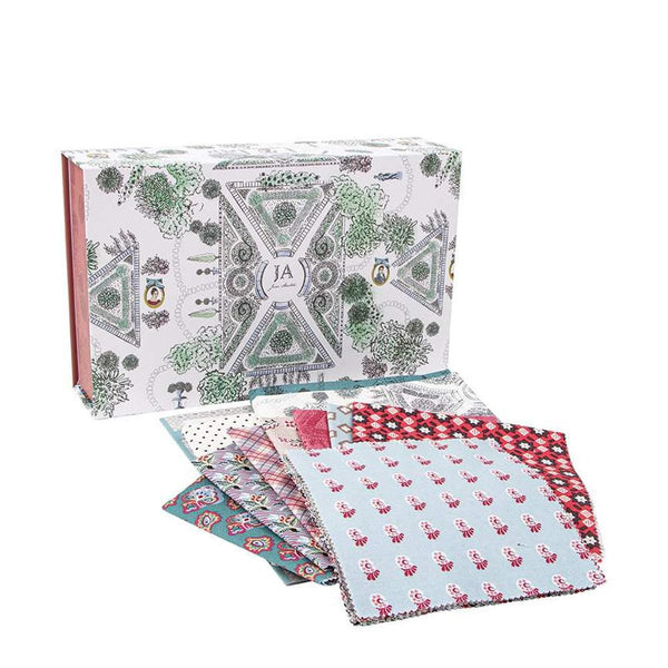 Image of the Flora from Mansfield Park Runner Boxed Kit for Riley Blake Designs. Official Licensed Product. Features the landscape map on the outside of the box and the fabric included inside. 
Cute Little Fabric Shop