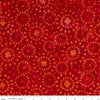 Image of the Expressions Batiks Elementals Tomato 1 fabric by Riley Blake Designs. Features tomato circle patterns on a red background. 
Cute Little Fabric Shop