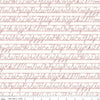 Image of the Bee Backgrounds Penmanship Red quilting cotton fabric by Lori Holt for Riley Blake Designs. Features vintage cursive writing practice sheets with the alphabet.
Cute Little Fabric Shop