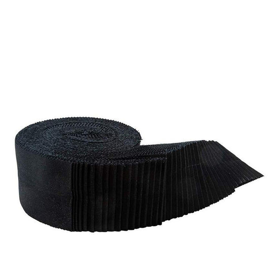 Image of the Confetti Cottons Riley Black 2 1/2" Rolie Polie by Riley Blake Designs. Features a rolie polie with all black fabric. 
Cute Little Fabric Shop