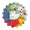 Image of the Farm Livin quilting cotton fat quarter bundle by Riley Blake Designs. Features farm animals, barns, and coops. 
Cute Little Fabric Shop