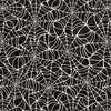 2yd 33" End of Bolt - Creepsville Spiderweb WIDEBACK 30206 Charcoal K - QT Fabrics - 108" - Webs Halloween - Quilting Cotton Fabric