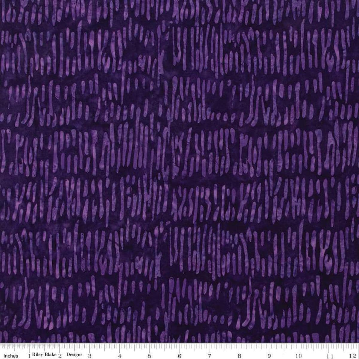 Image of the Expressions Batiks Halloween Expressions Pomp quilting cotton fabric by Riley Blake Designs. Features lines on a dark purple background. 
Cute Little Fabric Shop