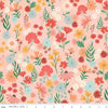 Image of the Stay Wild Main Peaches 'n Cream quilting cotton fabric by Amanda Niederhauser by Riley Blake Designs. Features wildflowers on a light pink background. 
Cute Little Fabric Shop