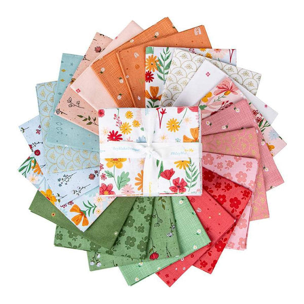 Image of the Stay Wild Fat Quarter Bundle by Amanda Niederhauser for Riley Blake Designs Features colorful wildflowers on a white background.
Cute Little Fabric Shop