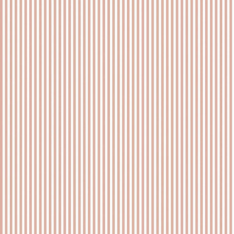 9" End of Bolt - SALE Small Stripe SPARKLE Rose Gold by Riley Blake Designs - Metallic White Pin Stripe - Quilting Cotton Fabric