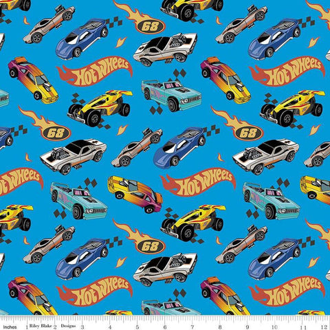 Image of the Hot Wheels Made to Race Car Race Blue quilting cotton fabric by Riley Blake Designs. Official licensed product. Territorial sales restrictions may apply. Features logos and cars on a blue background.
Cute Little Fabric Shop