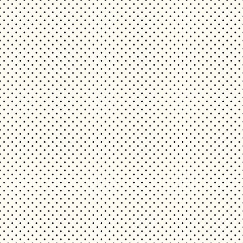 SALE Black Flat Swiss Dots on Cream Le Creme by Riley Blake Designs - Polka Dot - Quilting Cotton Fabric