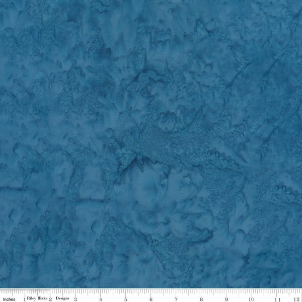 Batiks Expressions Hand-Dyes BT21000-304 Slate Blue - Riley Blake Designs - Hand-Dyed Print - Quilting Cotton