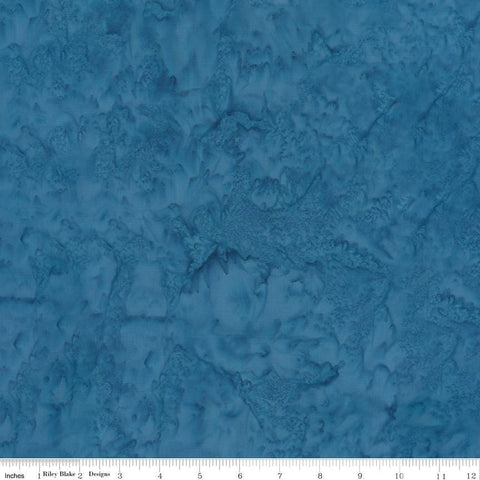Batiks Expressions Hand-Dyes BT21000-304 Slate Blue - Riley Blake Designs - Hand-Dyed Print - Quilting Cotton