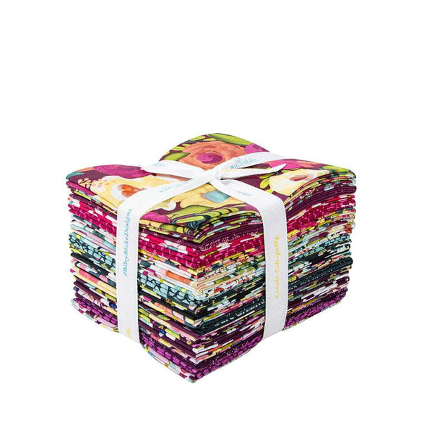 Image of the Fragrant Fields fat quarter bundle by Lila Tueller for Riley Blake Designs. Features florals on dark pink, purple, and teal backgrounds.
Cute Little Fabric Shop