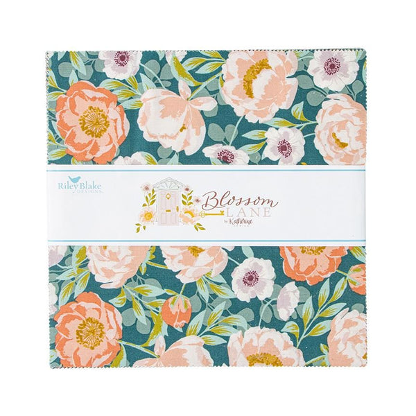 SALE Blossom Lane Layer Cake 10" Stacker Bundle - Riley Blake Designs - 42 piece Precut Pre cut - Quilting Cotton Fabric