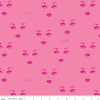 18" End of Bolt - SALE Barbie Faces C9731 Pink - Official Licensed Product - Tone on Tone Barbie Doll - Quilting Cotton Fabric