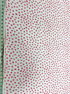 15" End of Bolt - KNIT Spots K10432 White - Riley Blake Designs - Two-Colored Overlapping Spots - Jersey KNIT Cotton Stretch Fabric