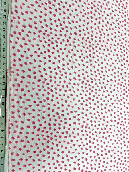 SALE KNIT Spots K10432 White - Riley Blake Designs - Two-Colored Overlapping Spots - Jersey KNIT Cotton Stretch Fabric