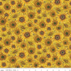 Image of the Honey Bees and Flowers Please Sunflower Bouquet Yellow quilting cotton fabric by Tara Reed for Riley Blake Designs. Features sunflowers on a yellow background. 
Cute Little Fabric Shop