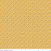 Image of the Always in Season Fun & Games Yellow quilting cotton fabric by American Jane for Riley Blake Designs. Features scattered x's and o's on a yellow background. 
Cute Little Fabric Shop