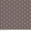 Image of the Mansfield Park Sotherton Court quilting cotton fabric by Riley Blake Designs. Features abstract flowers on a pattered brown background. 
Cute Little Fabric Shop