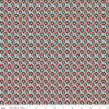 Image of the Mansfield Park Mrs. Grant quilting cotton fabric by Riley Blake Designs. Features abstract flowers on a pattered brown background. 
Cute Little Fabric Shop