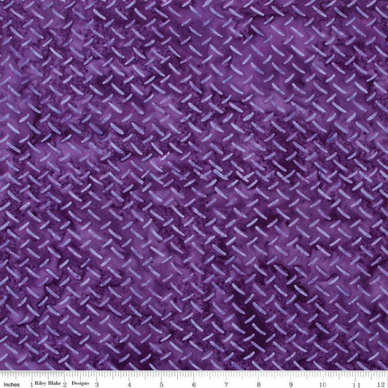 Image of the Expressions Batiks Halloween Expressions Thistle quilting cotton by Riley Blake Designs. Features diagonal dashes on an purple background.
Cute Little Fabric Shop
